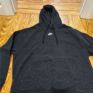 Nike Black Hoodie with Logo